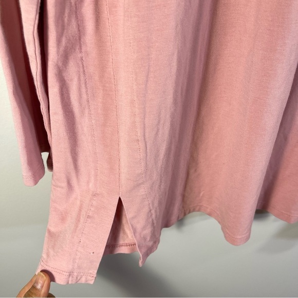 J.Jill Luxe Supima® forward-seam tunic Top Size L Color Pink - Picture 3 of 9